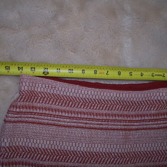 Banana Republic Red White Striped Cotton Mini Skirt Size 4 - Picture 7 of 10
